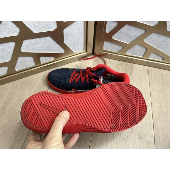 Nike Metcon 6  Men Sz 9 Blue Training Crossfit Athletic Shoe DA2894-991 Sneakers - Picture 9 of 10